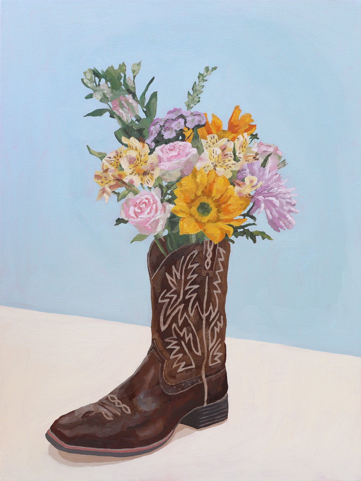 Boots in Bloom (Print)